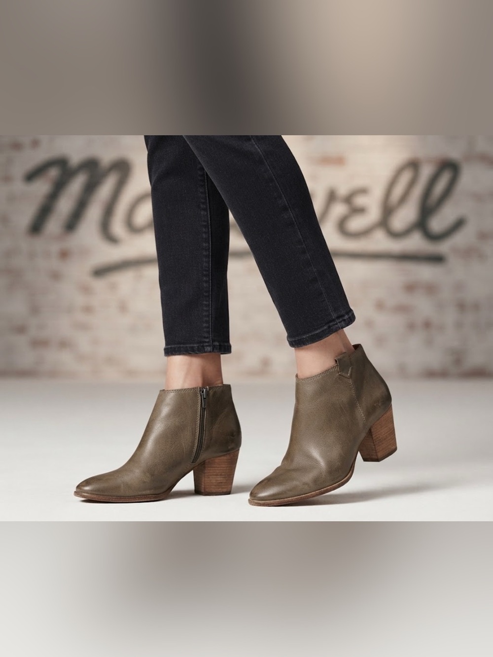 Authentic Madewell signature leather ankle boots Sz 9